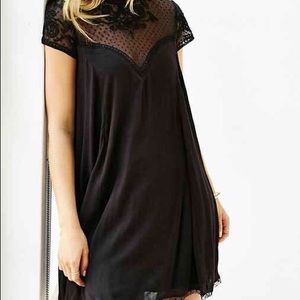 Kimchi Blue Black Lace Babydoll Dress